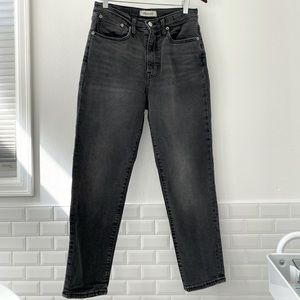 Madewell Mom Jean Washed Black size 27